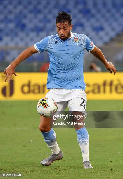 Jony Rodriguez of SS Lazio on action ,during the Serie A match between SS Lazio and Brescia Calcio at Stadio Olimpico on July 29, 2020 in Rome, Italy.