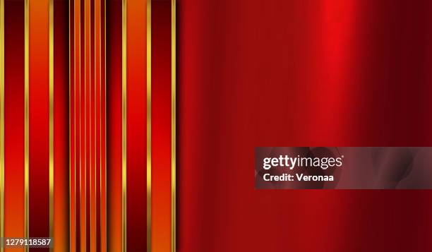 gold, black and red shades vertical lines technology background. - gold aluminum stock illustrations