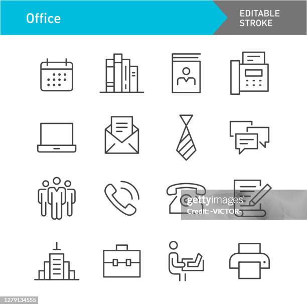 office icons - line series - editable stroke - exchanging rings stock illustrations
