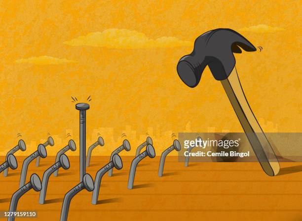 62 Nail And Hammer Cartoon High Res Illustrations - Getty Images