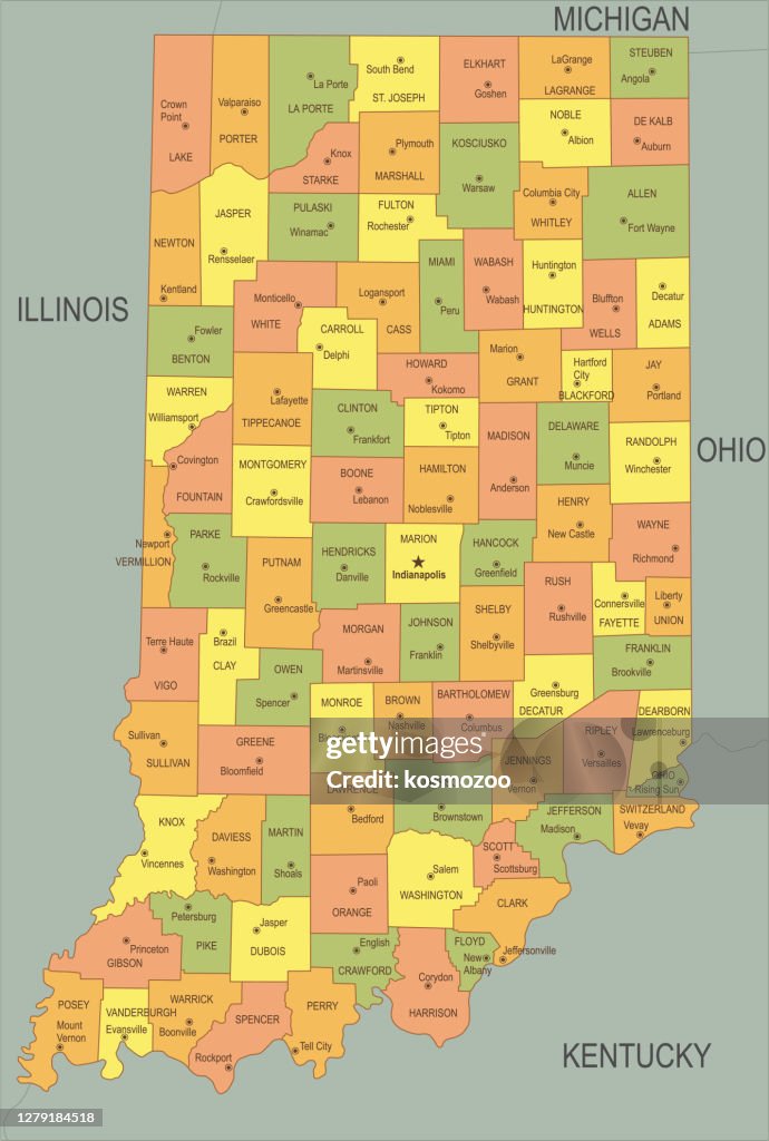 Indiana Map With Counties And Cities Indiana Senate Republicans