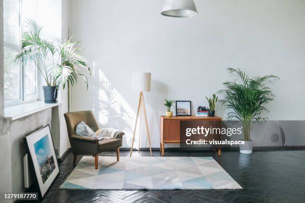 modern loft apartment - room corner stock pictures, royalty-free photos & images