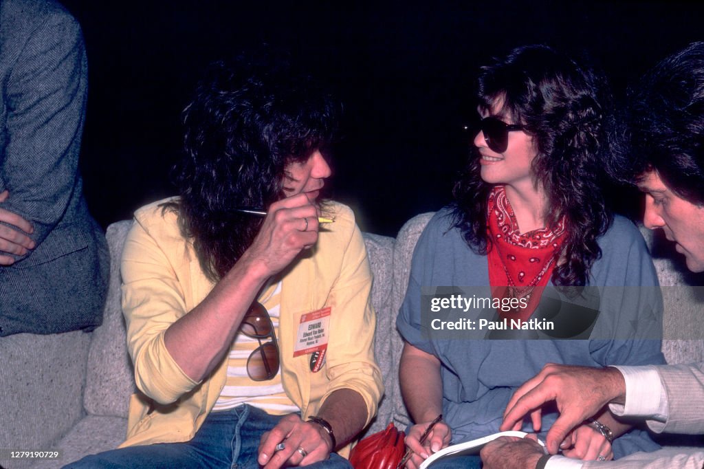 Van Halen & Bertinelli Attend The NAMM Show