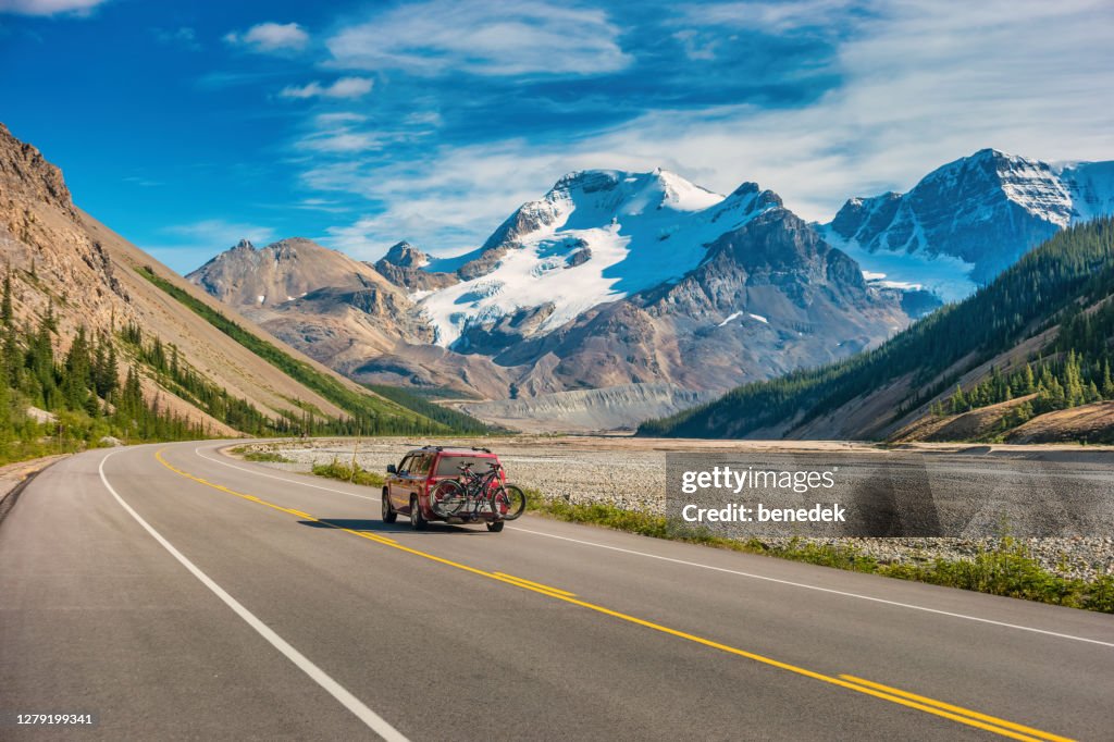 Icefields Parkway aventure Canadian Rockies Alberta Canada