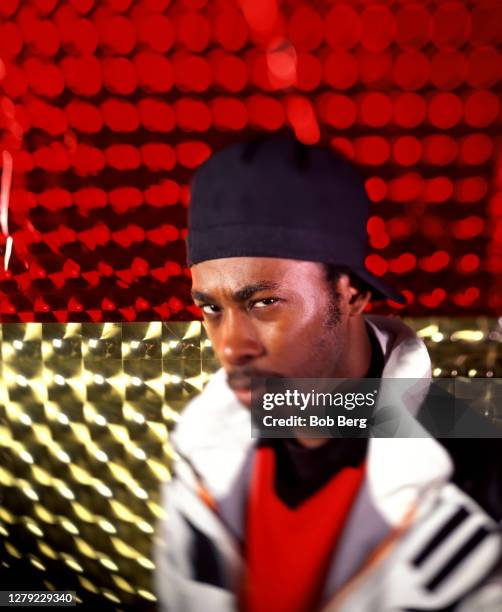 American rapper and songwriter GZA of the rap group Wu-Tang Clan poses for a portrait circa April, 1997 in New York City, New York.