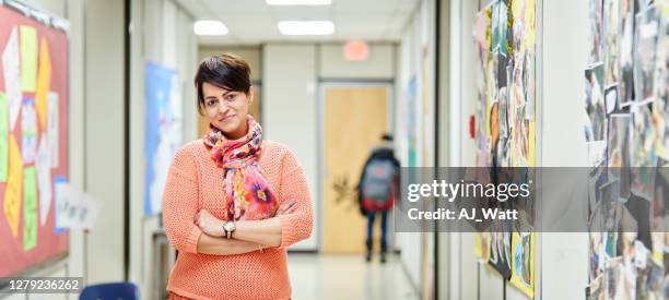 dedicated to her profession - teacher looking at camera stock pictures, royalty-free photos & images