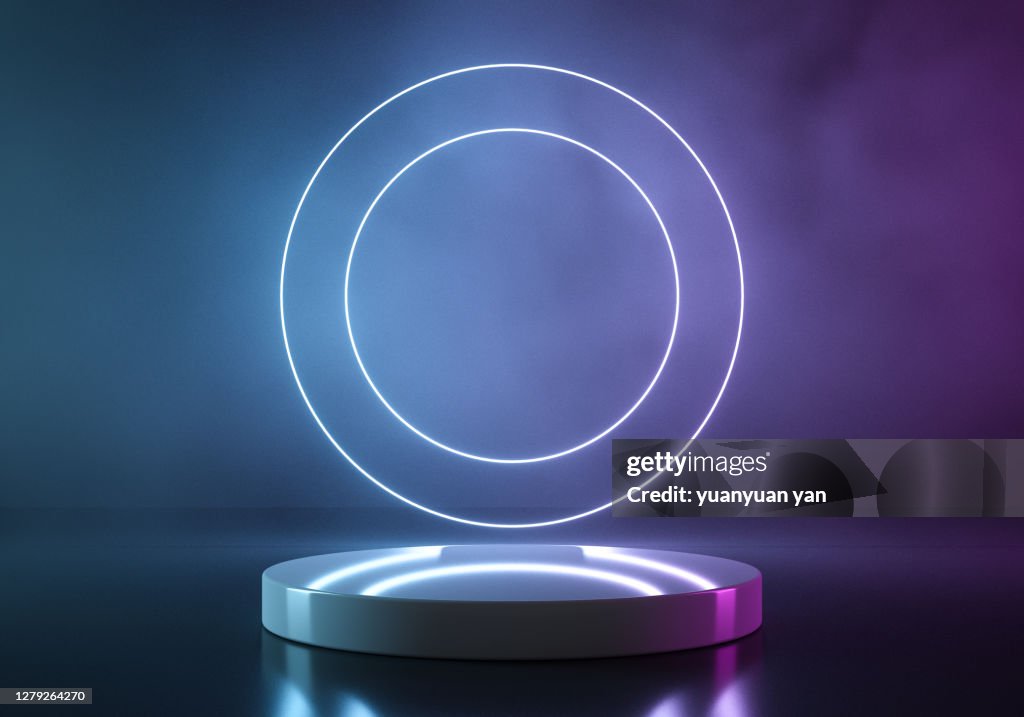 3D rendering exhibition background