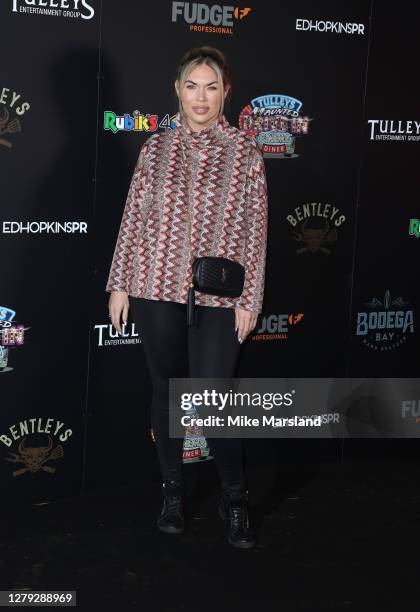 Frankie Essex attends the Tulleys Haunted Drive-In Cinema VIP night at Tulleys Farm on October 08, 2020 in Crawley, England.