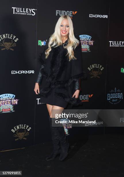 Hayley Palmer attends the Tulleys Haunted Drive-In Cinema VIP night at Tulleys Farm on October 08, 2020 in Crawley, England.