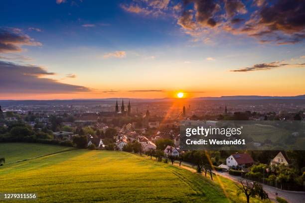 beautiful view of bamberg, bavaria, germany - bamberg stock pictures, royalty-free photos & images
