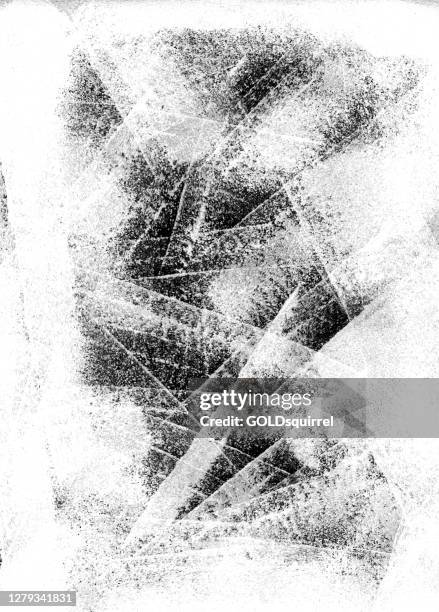 手と白の塗料で不注意に描かれた水平キャンバスの表面 - 目に見える荒い構造を持つベクトルの抽象的な背景イラスト - オリジナルの詳細ドットスポット、狭くて太い線を持つ乱雑な構成 - 暴力点のイラスト素材／クリップアート素材／マンガ素材／アイコン素材