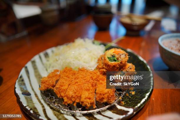 pork meat rice - tonkatsu stock pictures, royalty-free photos & images
