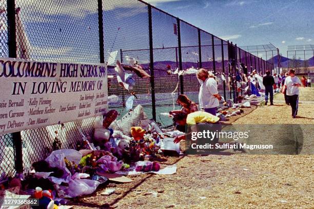 Expressions of Grief in the Columbine Community after the Columbine High School Shooting, April 20, 1999.