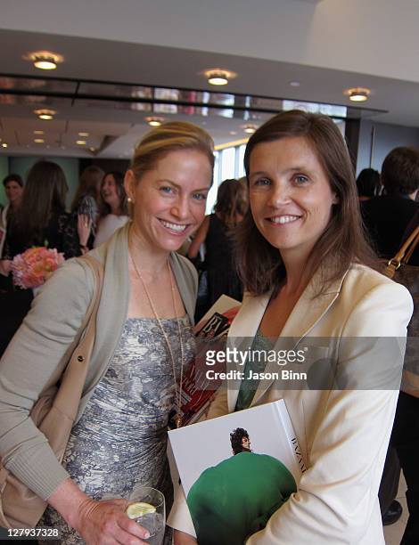 Rory Hermelee and Annette Berthod pose as Thomson Reuters hosts a luncheon honoring Glenda Bailey, editor-in-chief of Harper’s BAZAAR, and the...
