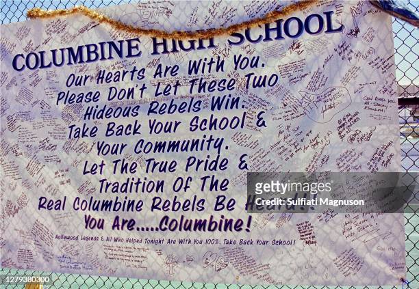 Expressions of Grief in the Columbine Community after the Columbine High School Shooting, April 20, 1999.