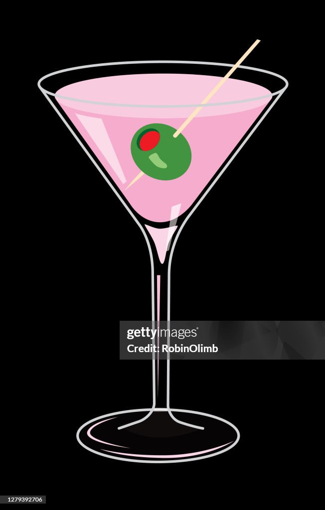 Rosa Martini Getränk