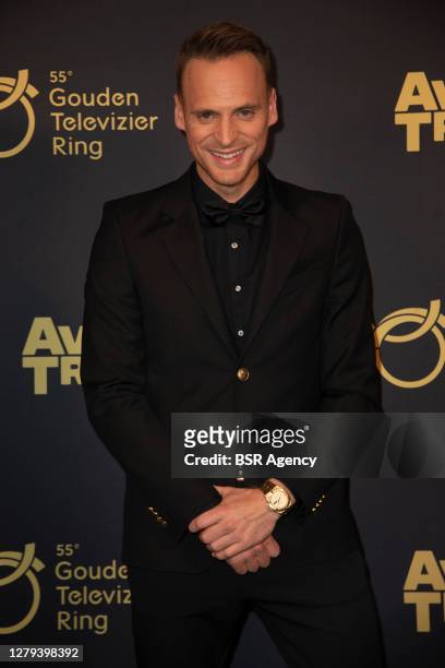 Presenter Giel de Winter You Tube channel StukTV seen during the Gouden Televizier Ring Gala awards show in Theater Carre theatre on October 8, 2020...