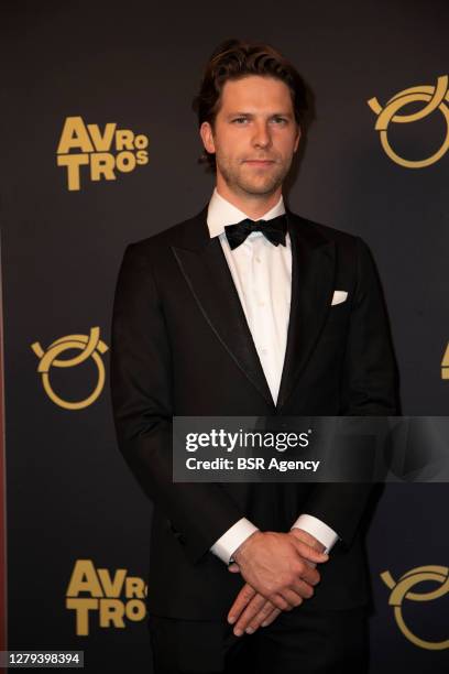 Presenter Thomas van der Vlugt of You Tube channel StukTV seen during the Gouden Televizier Ring Gala awards show in Theater Carre theatre on October...
