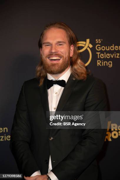 Presenter Stefan Jurriens of You Tube channel StukTV seen during the Gouden Televizier Ring Gala awards show in Theater Carre theatre on October 8,...