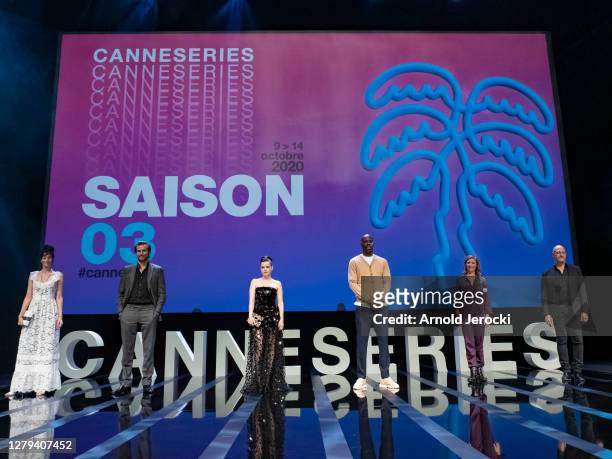 Laeticia Eido, Gregory Fitoussi, Roxane Masquida, Jean Pascal Zadi, Caroline Proust and Randy Kerber attends the Opening Ceremony and Pink Carpet...