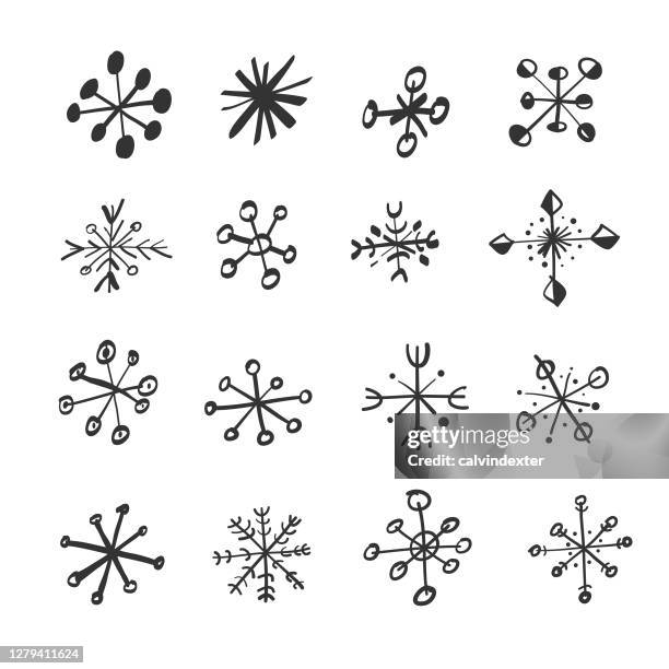 illustrations, cliparts, dessins animés et icônes de collection de dessins animés de flocons de neige - flocon dessin