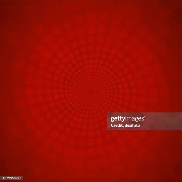 a stereoscopic bright and vibrant maroon red coloured vector grunge textured effect christmas background with a pattern of polka dots shapes making an all over dotted pattern - maroon swirl stock illustrations