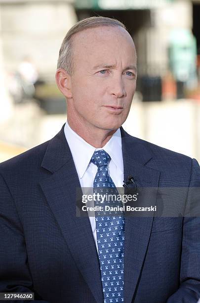 Indiana Governor Mitch Daniels during FOX's "Your World with Cavuto" live from the River Walk at Trump International Hotel & Tower on October 3, 2011...