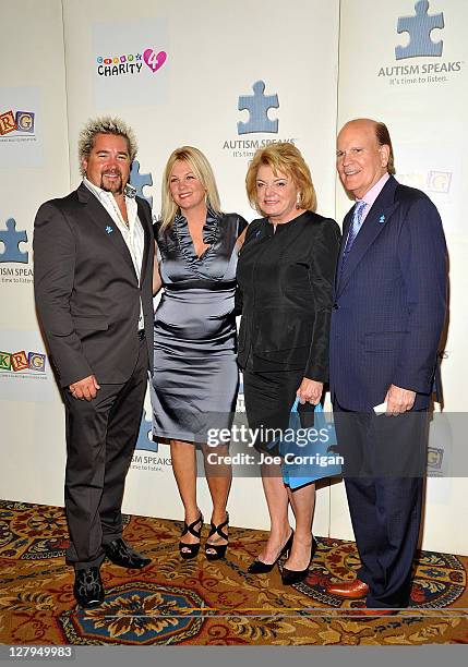 Food Network star/chef Guy Fieri, Lori Fieri, Autism Speaks co-founders Suzanne and Bob Wright attend Autism Speaks to Wall Street: 5th Annual...