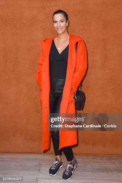 Actress Charlotte Gabris attends Lacoste lunch at Roland Garros on October 10, 2020 in Paris, France.