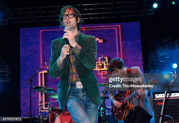 Jarvis Cocker performs during Coachella 2007 at the Empire Polo Fields on April 2007 in Indio, California.