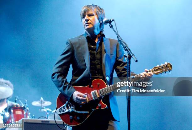 Neil Finn of Crowded House performs during Coachella 2007 at the Empire Polo Fields on April 29, 2007 in Indio, California.