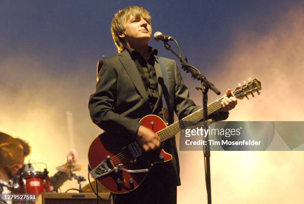 Neil Finn of Crowded House performs during Coachella 2007 at the Empire Polo Fields on April 29, 2007 in Indio, California.