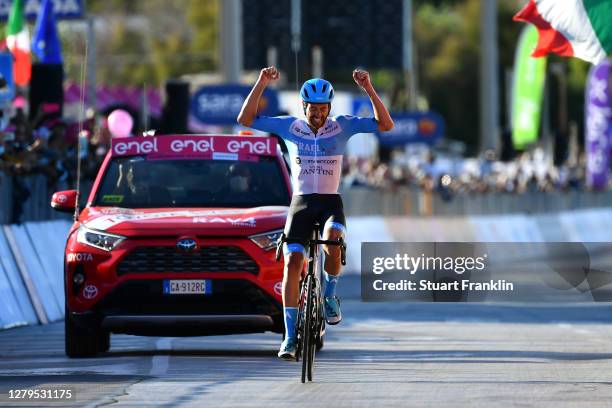 Arrival / Alex Dowsett of The United Kingdom and Team Israel Start-Up Nation / Celebration / during the 103rd Giro d'Italia 2020, Stage Eight a 200km...