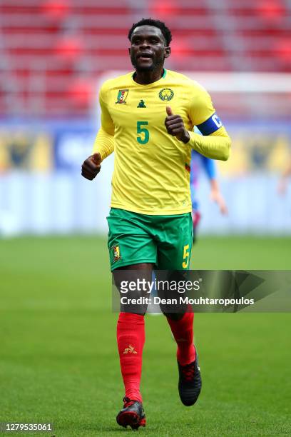 Michael Ngadeu Ngadjui of Cameroon in action during the international friendly match between Japan and Cameroon at Stadion Galgenwaard on October 09,...