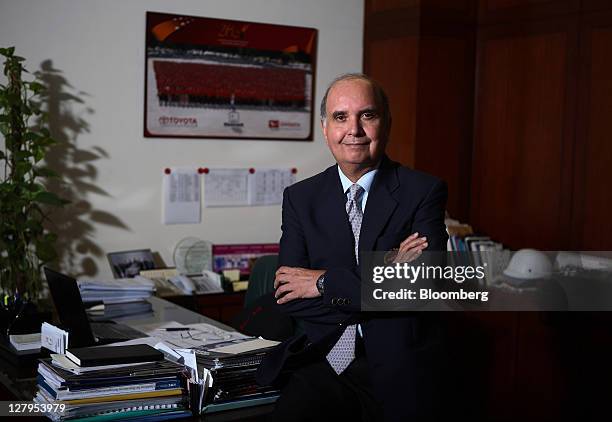 Parvez Ghias, chief executive officer of Indus Motor Co., poses for a photograph in Karachi, Pakistan, on Monday, Oct. 3, 2011. Indus Motor Co., the...