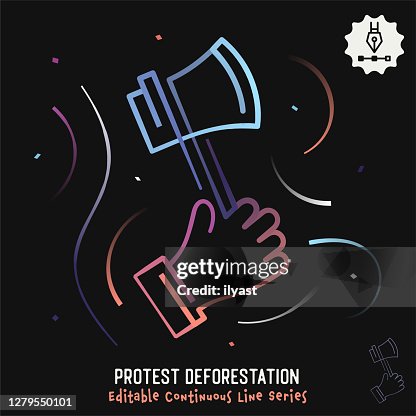 抗議毀林可編輯行圖。 抗議毀林可編輯行圖。