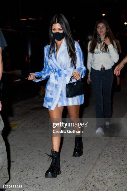 Kourtney Kardashian is seen in SoHo on October 10, 2020 in New York City.