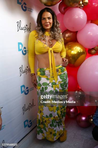 Niurka poses for photos during a 'Botox party" at Aesthetics and MedSpa on October 10, 2020 in Mexico City, Mexico.