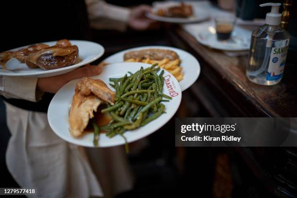 The Chartier Bouillon Restaurant near Grands Boulevards on October 10, 2020 in Paris, France. The restaurant, founded in 1896, famously had been open...