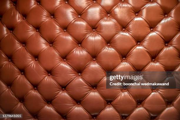 background and texture with leather sofas. - upholstery stock pictures, royalty-free photos & images