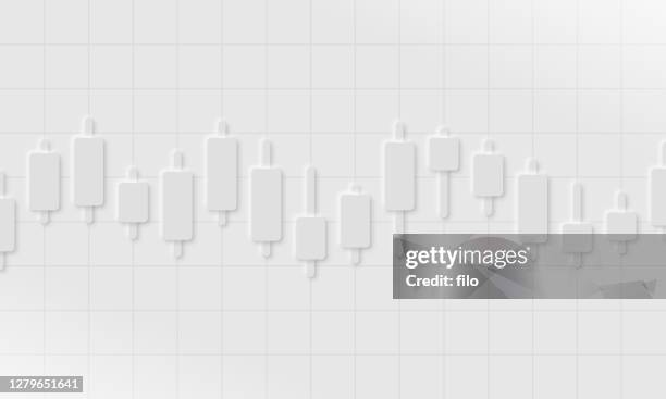 abstract stock market candlestick chart background - digital signage display stock illustrations