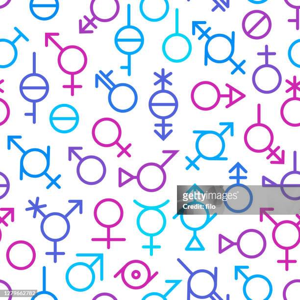 シームレスなジェンダーシンボルの背景パターン - female symbol点のイラスト素材／クリップアート素材／マンガ素材／アイコン素材