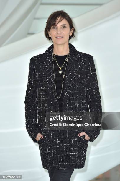 Geraldine Pailhas attends the "Ovni" photocall at the 3rd Canneseries on October 11, 2020 in Cannes, France.