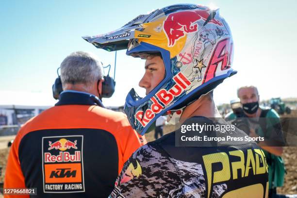 Jorge Pardo of Spain looks on during the MXGP World Championship, Spain Grand Prix, at Intu Xanadu track on October 11, 2020 in Arroyomolinos,...
