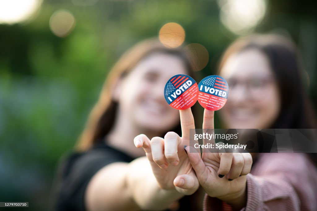 Millennials bär jag röstade Klistermärken