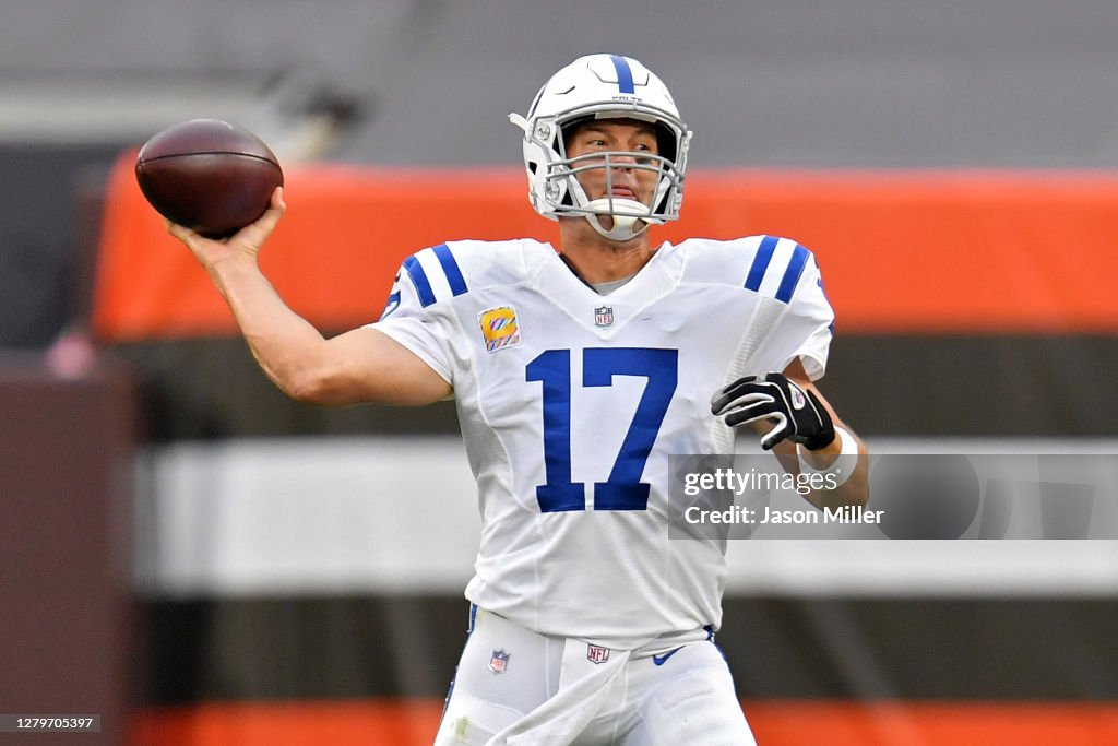 Derek Rivers Philip Rivers of the Indianapolis Colts throws a pass in the third ...