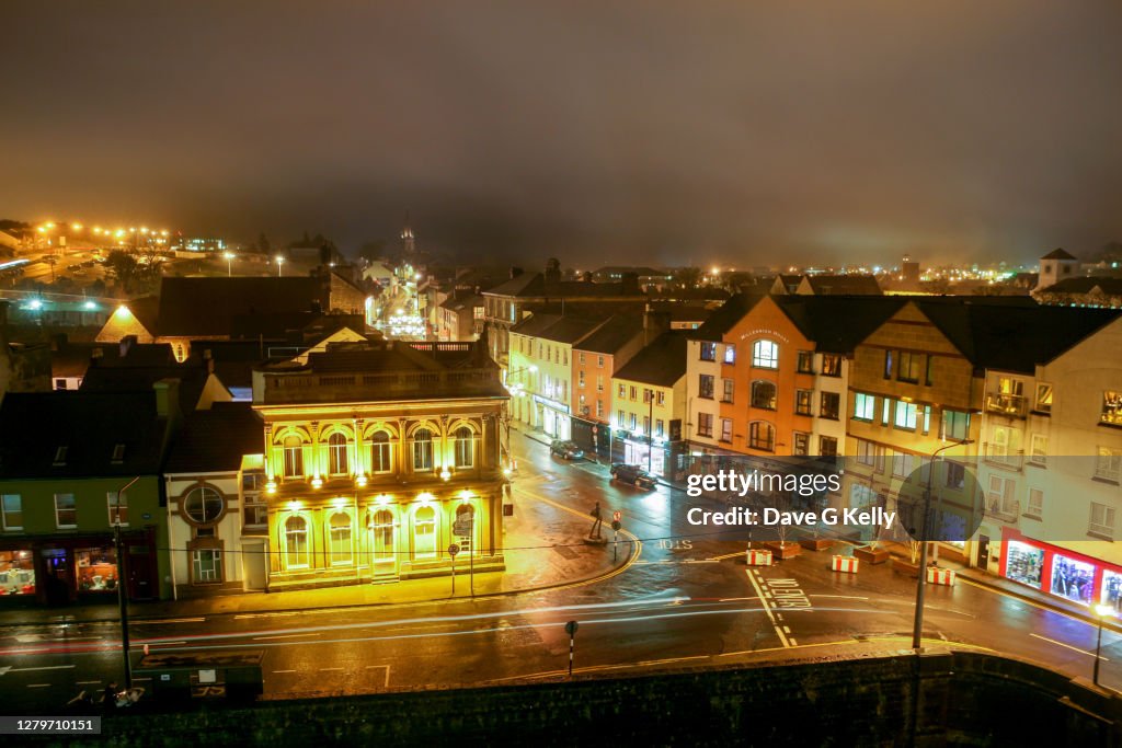 Elevated View of Sligo Town at Night