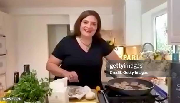 Goldbelly presents Cook from the Book with Alex Guarnaschelli as part of NYCWFF Goes Virtual presented by Capital One on October 11, 2020 in...