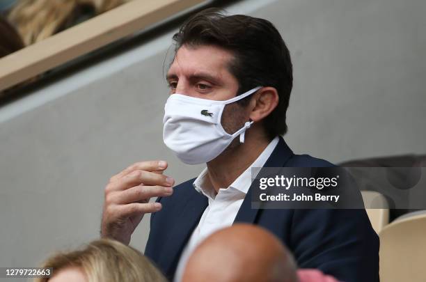 Pierre Rabadan attends the Women's Final on day 14 of the 2020 French Open on Court Philippe Chatrier at Roland Garros stadium on October 10, 2020 in...