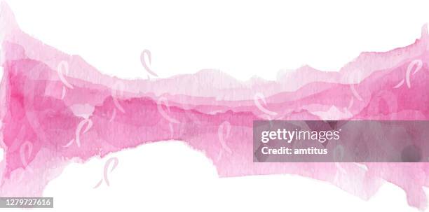 illustrations, cliparts, dessins animés et icônes de rubans roses peinture - ruban de lutte contre le cancer du sein